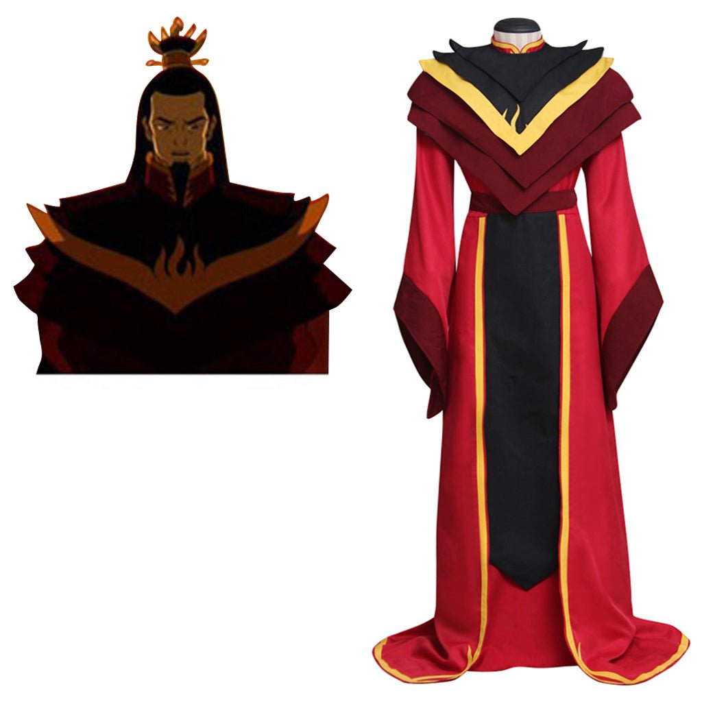 Fire Lord Ozai Cosplay Costume - Avatar The Last Airbender Outfit | Astricos-Astricos