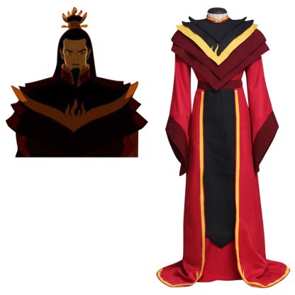 Fire Lord Ozai Cosplay Costume - Avatar The Last Airbender Outfit | Astricos-Astricos