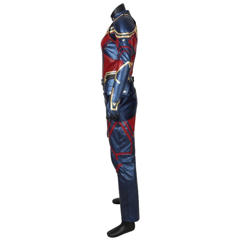 Avengers Endgame Captain Marvel Jumpsuit Cosplay Costume with Shoes | Astricos-Astricos