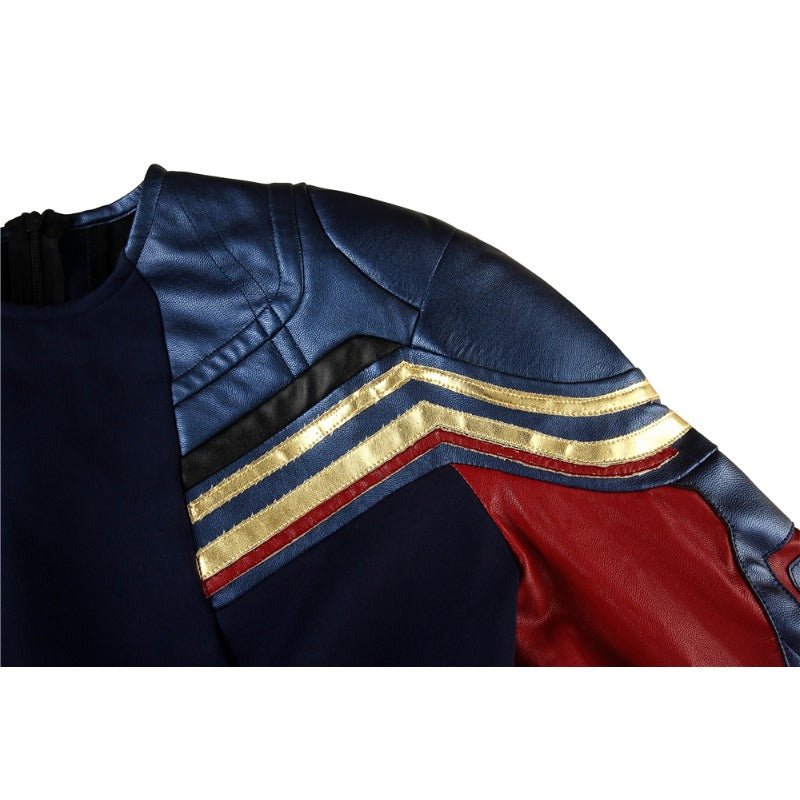 Avengers Endgame Captain Marvel Jumpsuit Cosplay Costume with Shoes | Astricos-Astricos