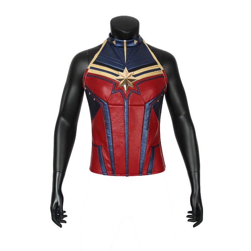 Avengers Endgame Captain Marvel Jumpsuit Cosplay Costume with Shoes | Astricos-Astricos