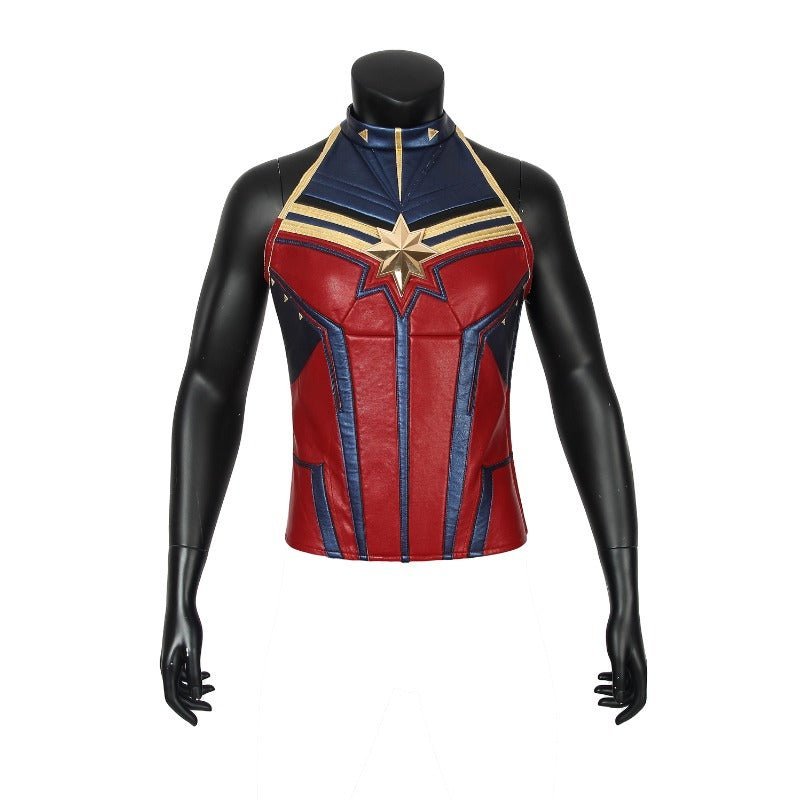 Avengers Endgame Captain Marvel Jumpsuit Cosplay Costume with Shoes | Astricos-Astricos