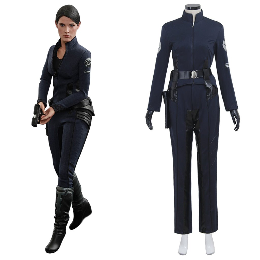 Avengers Agents of SHIELD Maria Hill Deputy Director Cosplay Costume - Adult Uniform-Astricos