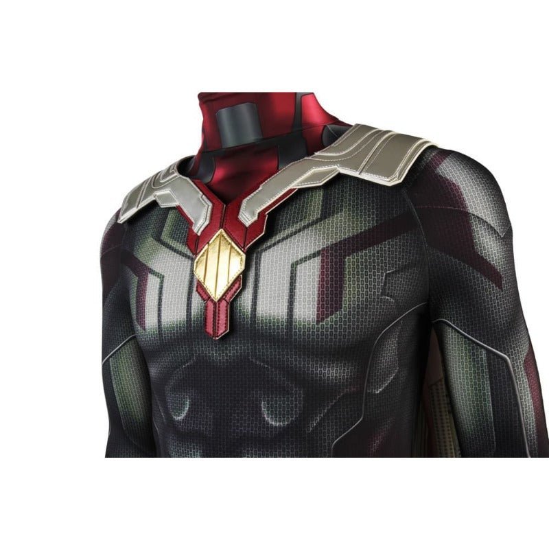 Avengers Vision Cosplay Costume 3D Printed Jumpsuit with Cloak - Astricos