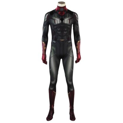 Avengers Vision Cosplay Costume 3D Printed Jumpsuit with Cloak - Astricos