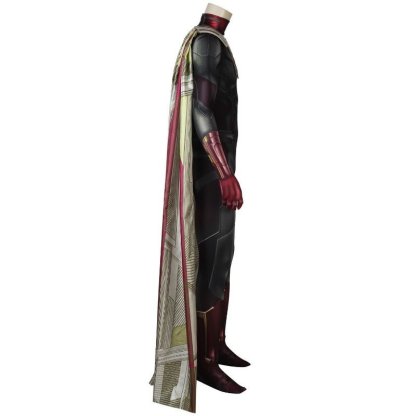 Avengers Vision Cosplay Costume 3D Printed Jumpsuit with Cloak - Astricos