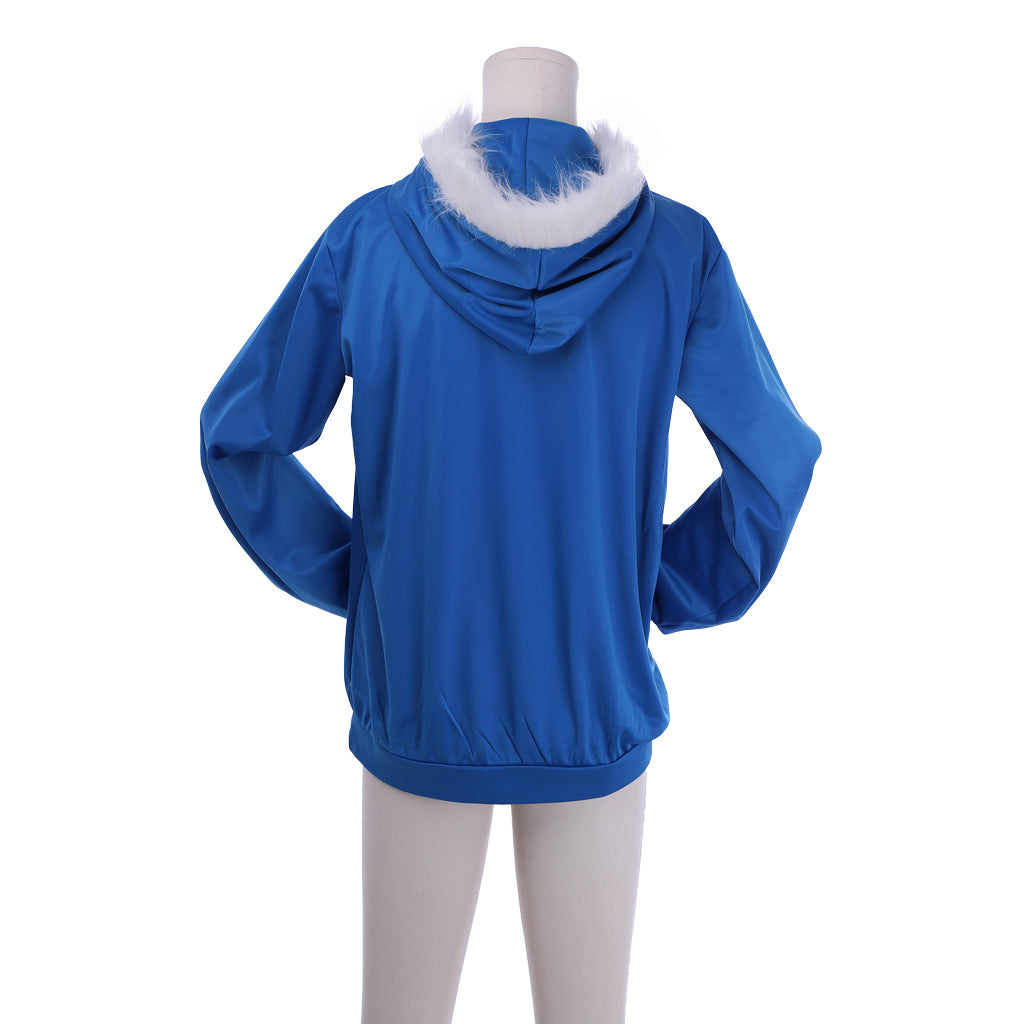 Undertale Sans Cosplay Costume for Men – Blue Hoodie Game Outfit | Astricos-Astricos