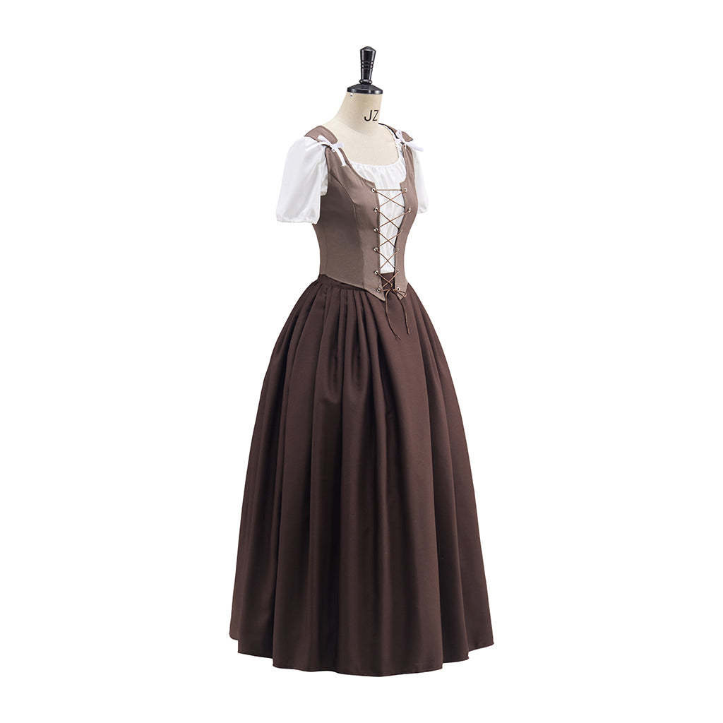 Outlander Brown Suit Skirt Cosplay Costume – Authentic & Detailed Replica for Fans-Astricos