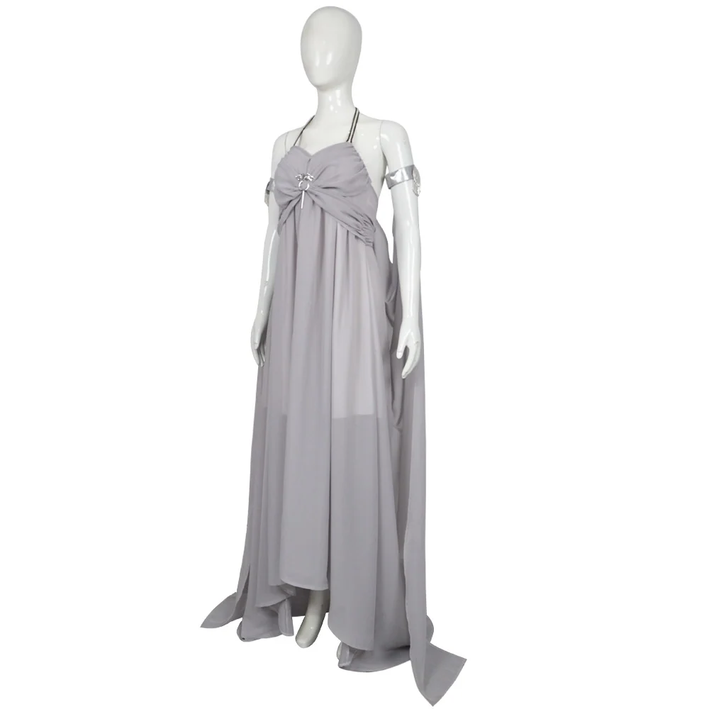 Game of Thrones Daenerys Grey Dress Cosplay Costume, Custom for Comic-Con & Halloween