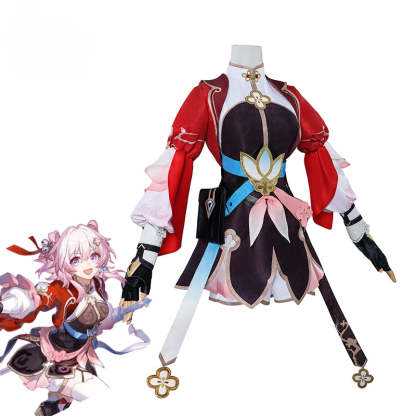 Honkai Star Rail March 7th Cosplay Costume - The New Sword Master Outfit for Women-Astricos