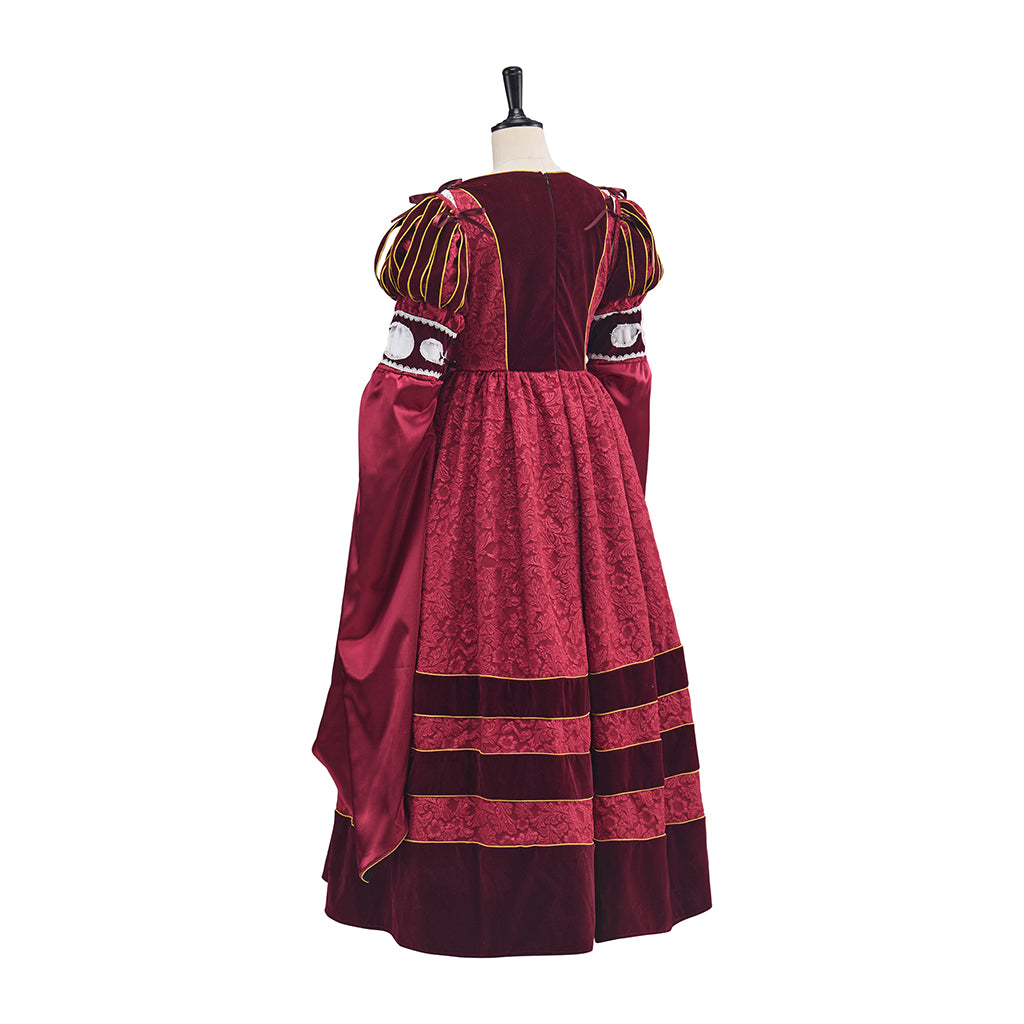 Tudor Dynasty Rose Pink Dress Cosplay Costume - Authentic Historical Outfit-Astricos