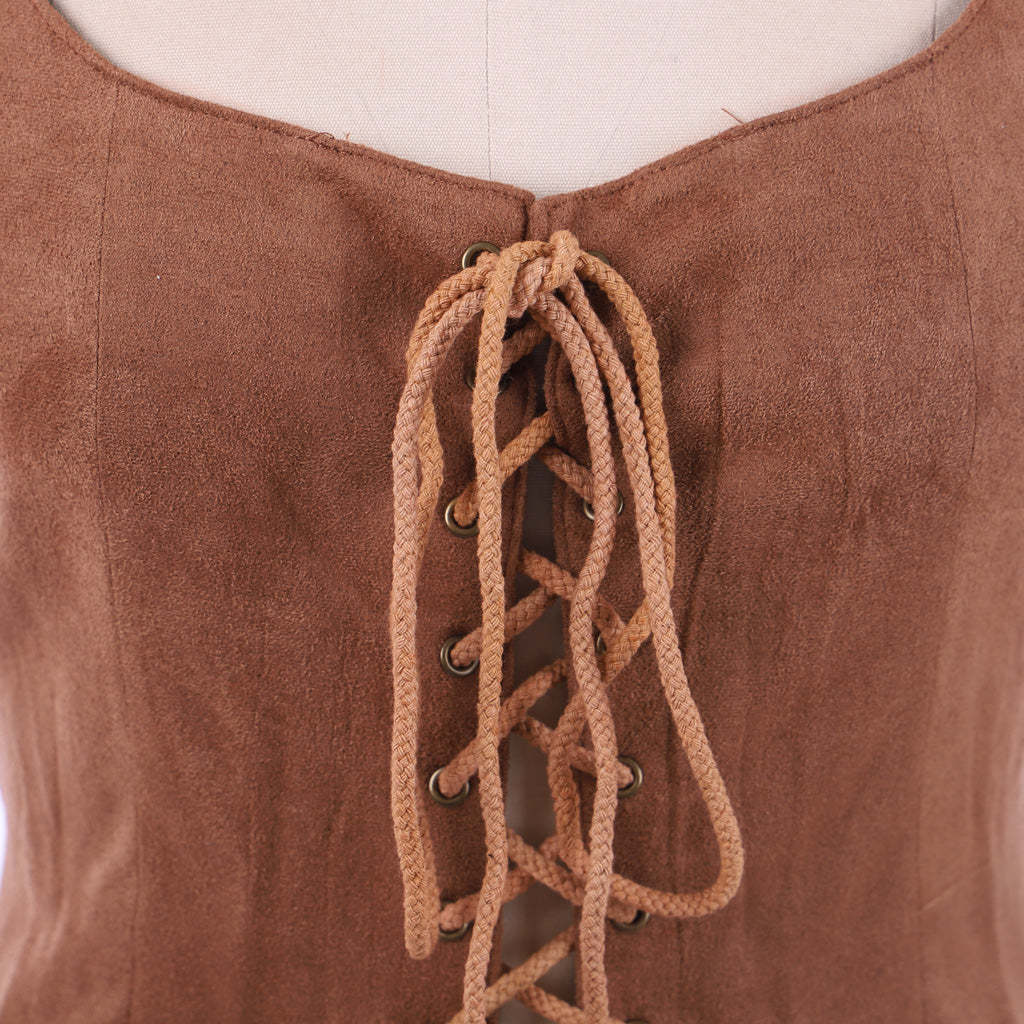 Medieval Lady Lace-Up Corset Vest – Custom Made Cosplay Costume | Astricos-Astricos