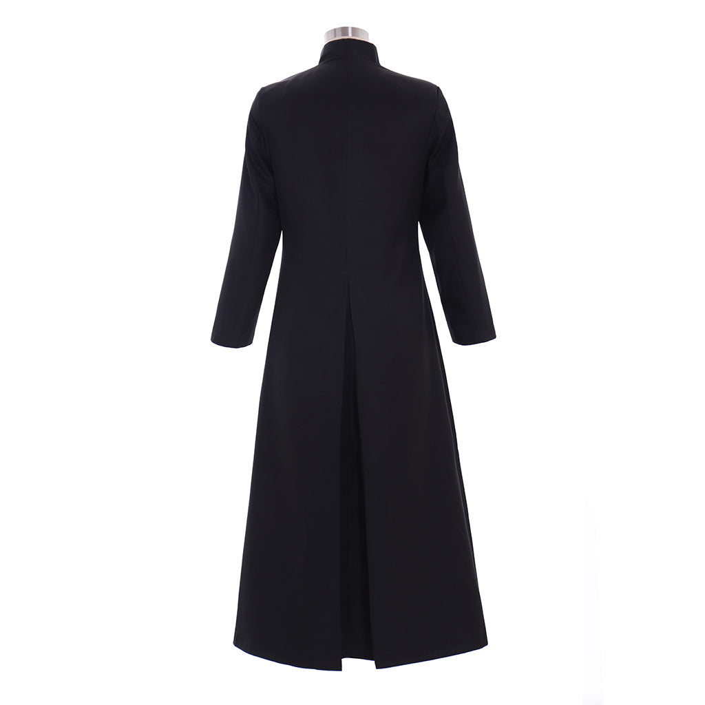 Men's Black Clergy Robes - Authentic Cassock Church Priest Costume for Liturgical & Cosplay-Astricos