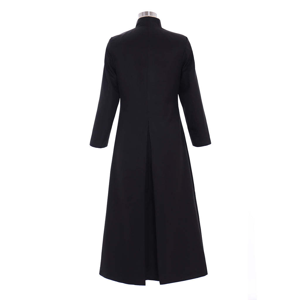 Men's Black Clergy Robes - Authentic Cassock Church Priest Costume for Liturgical & Cosplay-Astricos