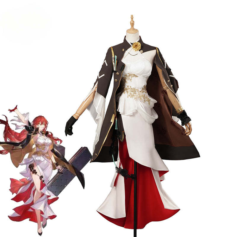 Himeko Cosplay Costume - Honkai Star Rail Elegant Women's Party Dress for Halloween & Carnival-Astricos