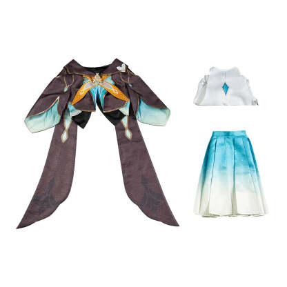 Honkai Star Rail Light Bell Cosplay Costume Set - Women’s Halloween & Cosplay Outfit with Wig & Accessories-Astricos
