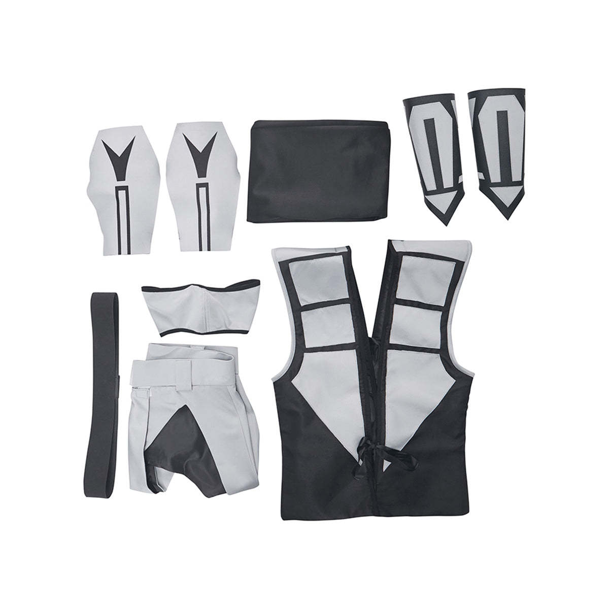 Premium Mortal Kombat Smoke Grey Cosplay Costume - Authentic Outfit-Astricos