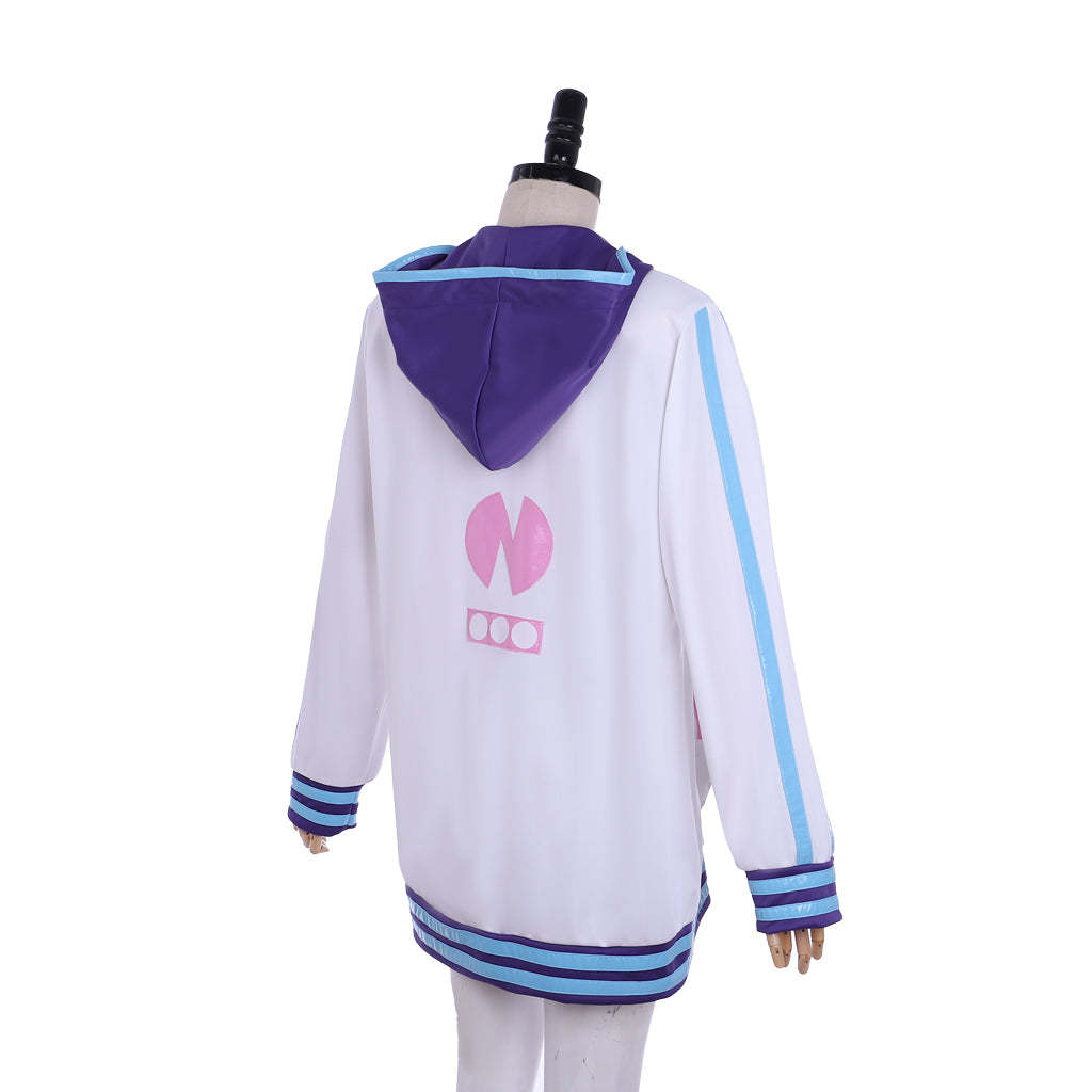 Purple Heart Cosplay Hoodie | Hyperdimension Neptunia Zip-Up Sweatshirt | Unisex Anime Jacket-Astricos