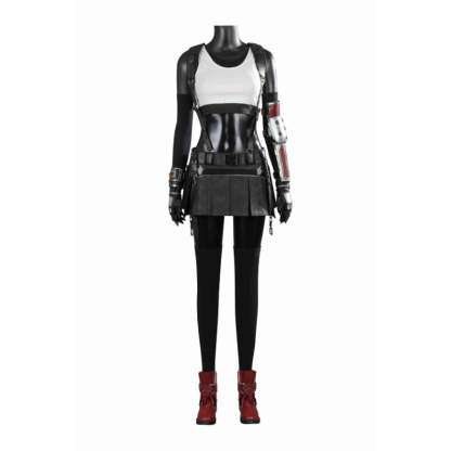 Tifa Lockhart Final Fantasy VII Cosplay Costume Set - Complete Outfit with Wigs, Shoes & Accessories-Astricos