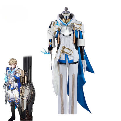 Honkai Star Rail Gepard Cosplay Costume - Silvermane Guards Gepard Landau Men's Halloween Outfit-Astricos