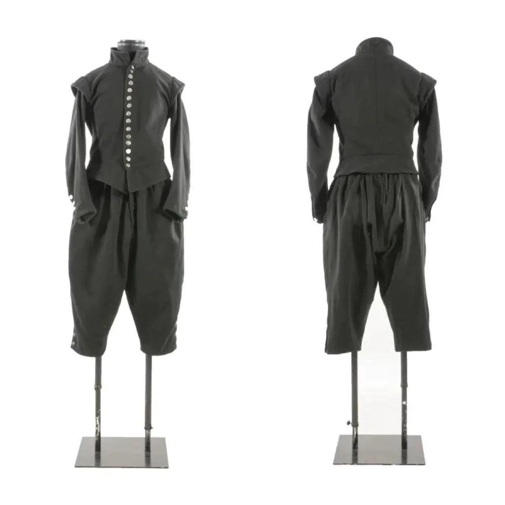 Men’s 1600s Victorian Gothic Steampunk Costume - Civil War Uniform Jacket & Vest Set | Astricos-Astricos