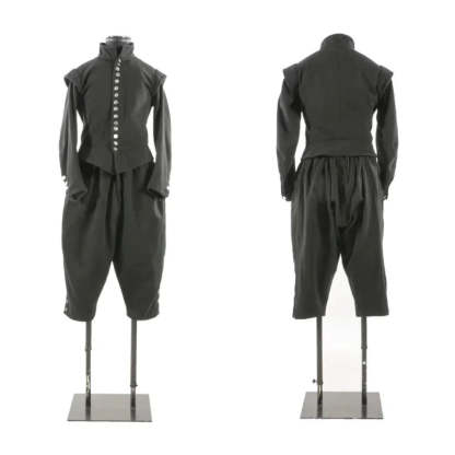 Men’s 1600s Victorian Gothic Steampunk Costume - Civil War Uniform Jacket & Vest Set | Astricos-Astricos