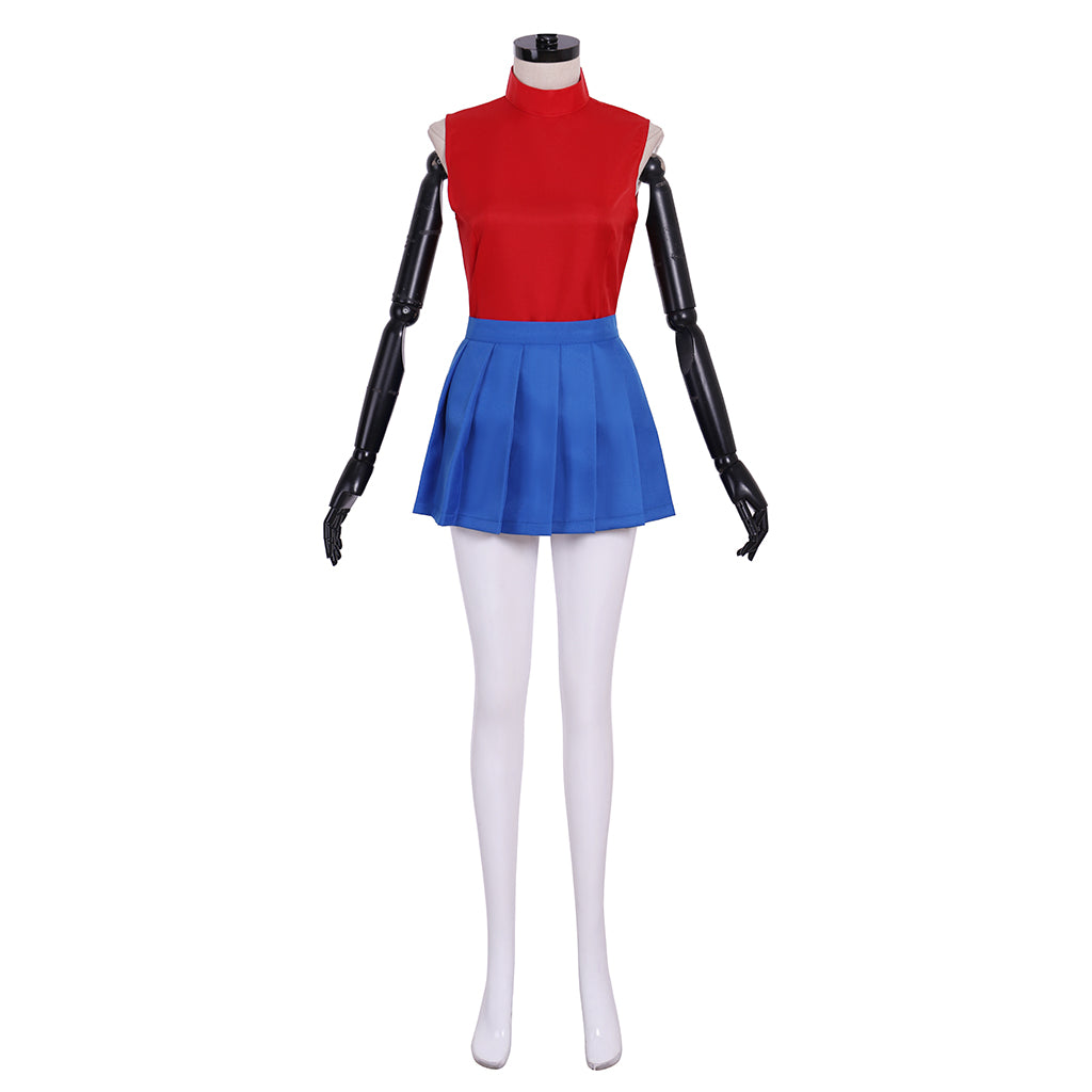 Street Fighter Sakura Kasugano Uniform Cosplay Costume | Authentic Game Series Outfit-Astricos