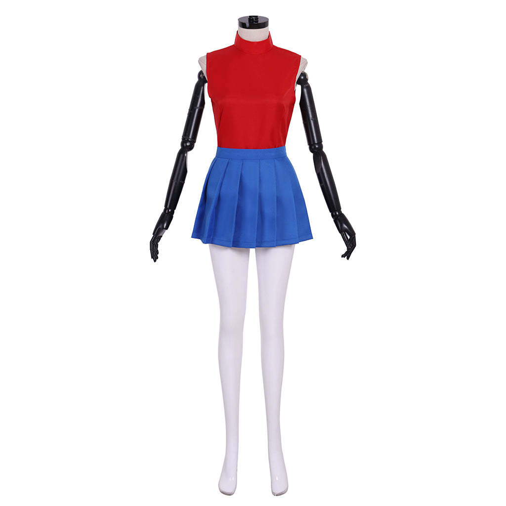 Street Fighter Sakura Kasugano Uniform Cosplay Costume | Authentic Game Series Outfit-Astricos
