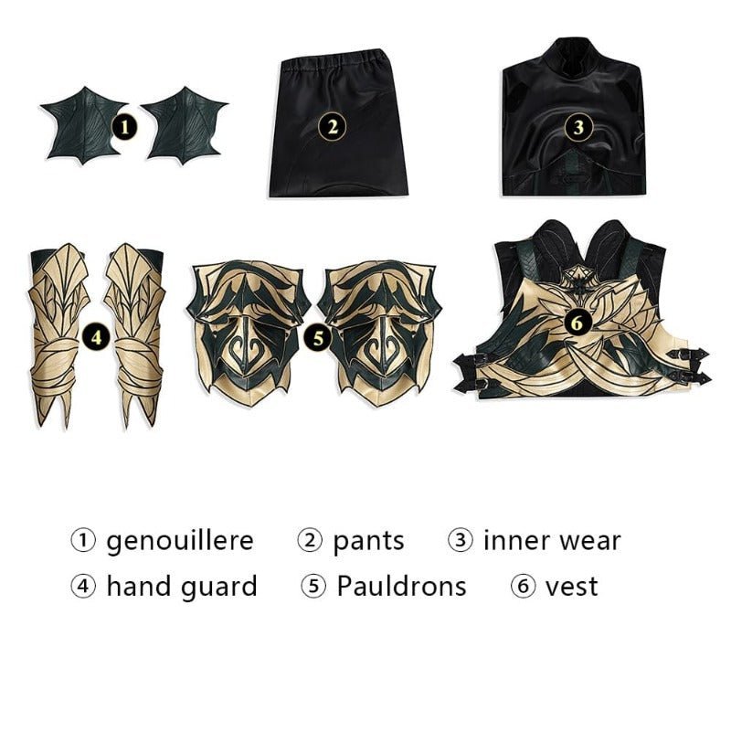 Baldur's Gate 3 Minthara Cosplay Costume Full Set with Boots & Accessories | Astricos-Astricos