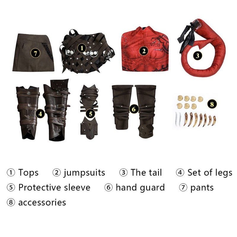 Baldur's Gate Karlach Cosplay Costume Set - Astricos