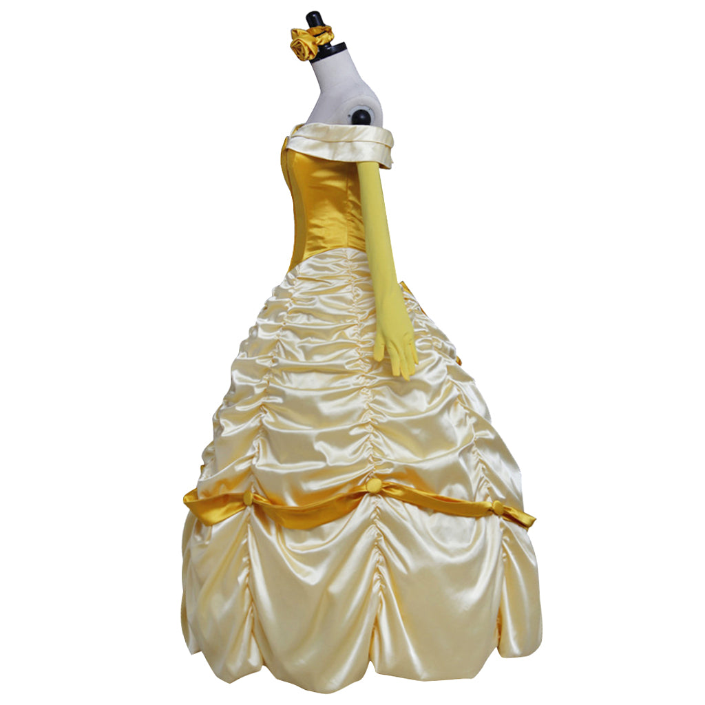 Beauty and the Beast Belle Cosplay Costume | Princess Dress for Halloween & Cosplay-Astricos