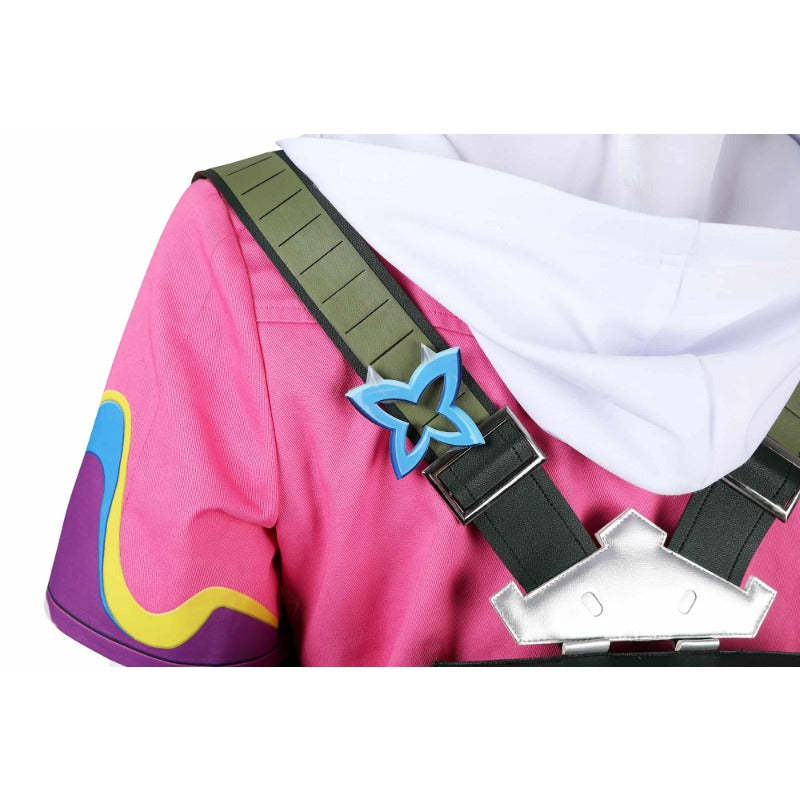 Valorant Clove Cosplay Costume - Pink Coat, Shirt, Pants for Women | Astricos-Astricos