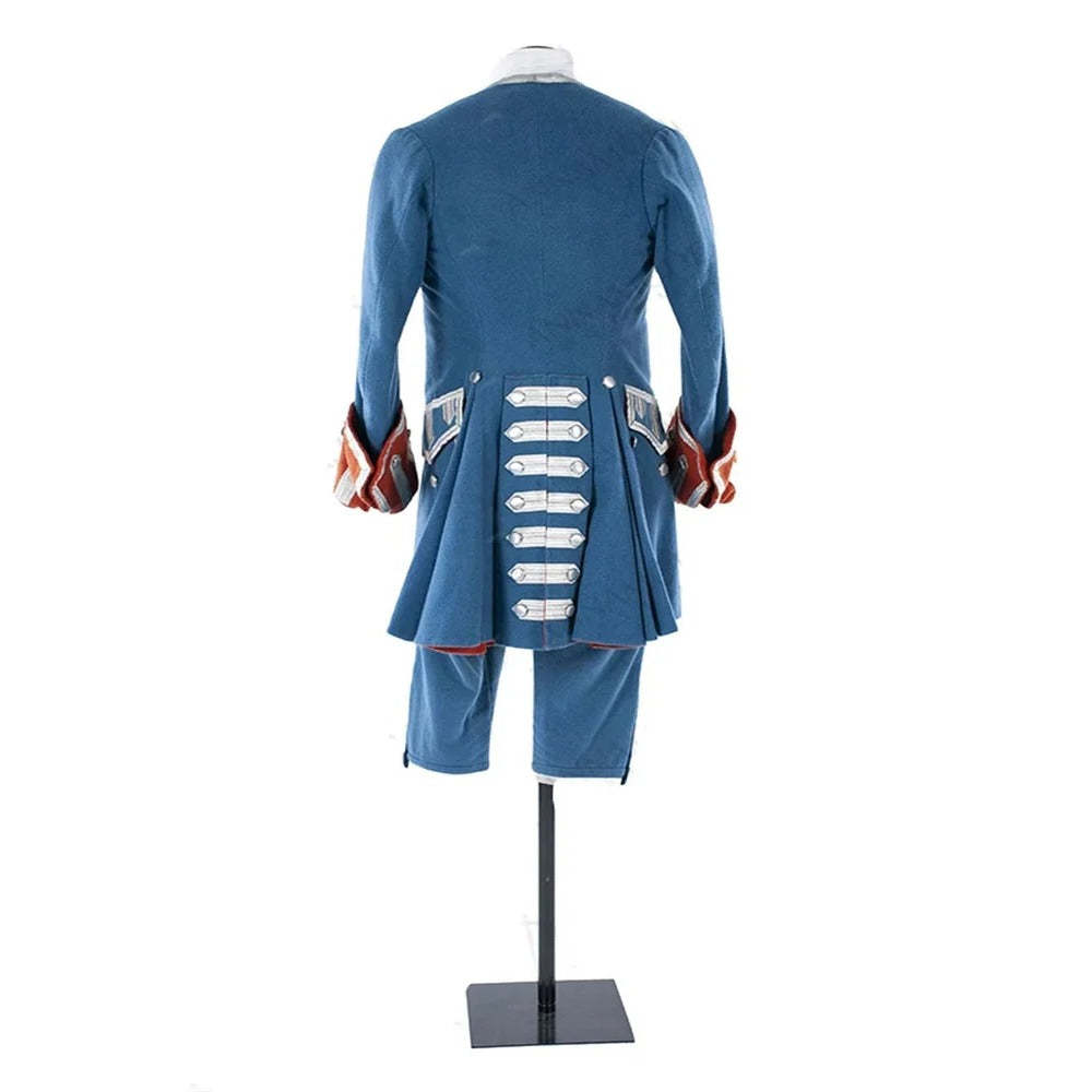 Royal Blue Tudor Cosplay Uniform - Victorian Civil War Hussar Costume | Custom-Made Guard Outfit | Astricos-Astricos