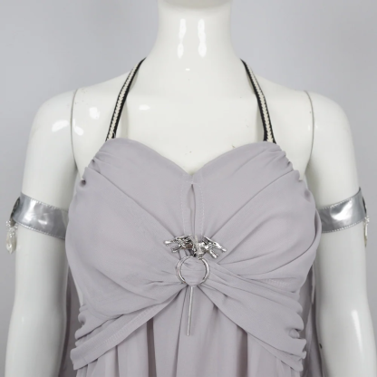 Game of Thrones Daenerys Grey Dress Cosplay Costume, Custom for Comic-Con & Halloween