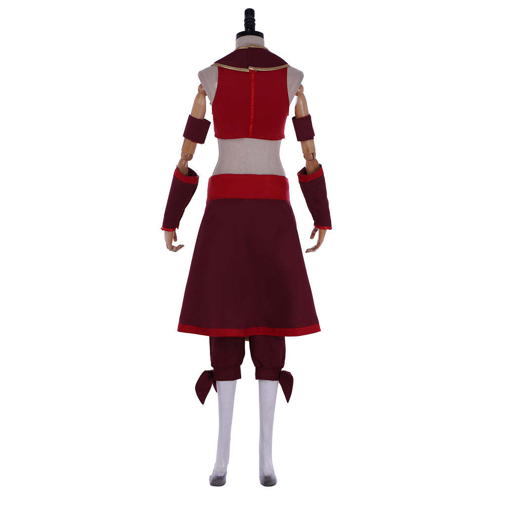 Kyoshi Warriors Suki Fire Nation Cosplay Costume - Avatar: The Last Airbender-Astricos
