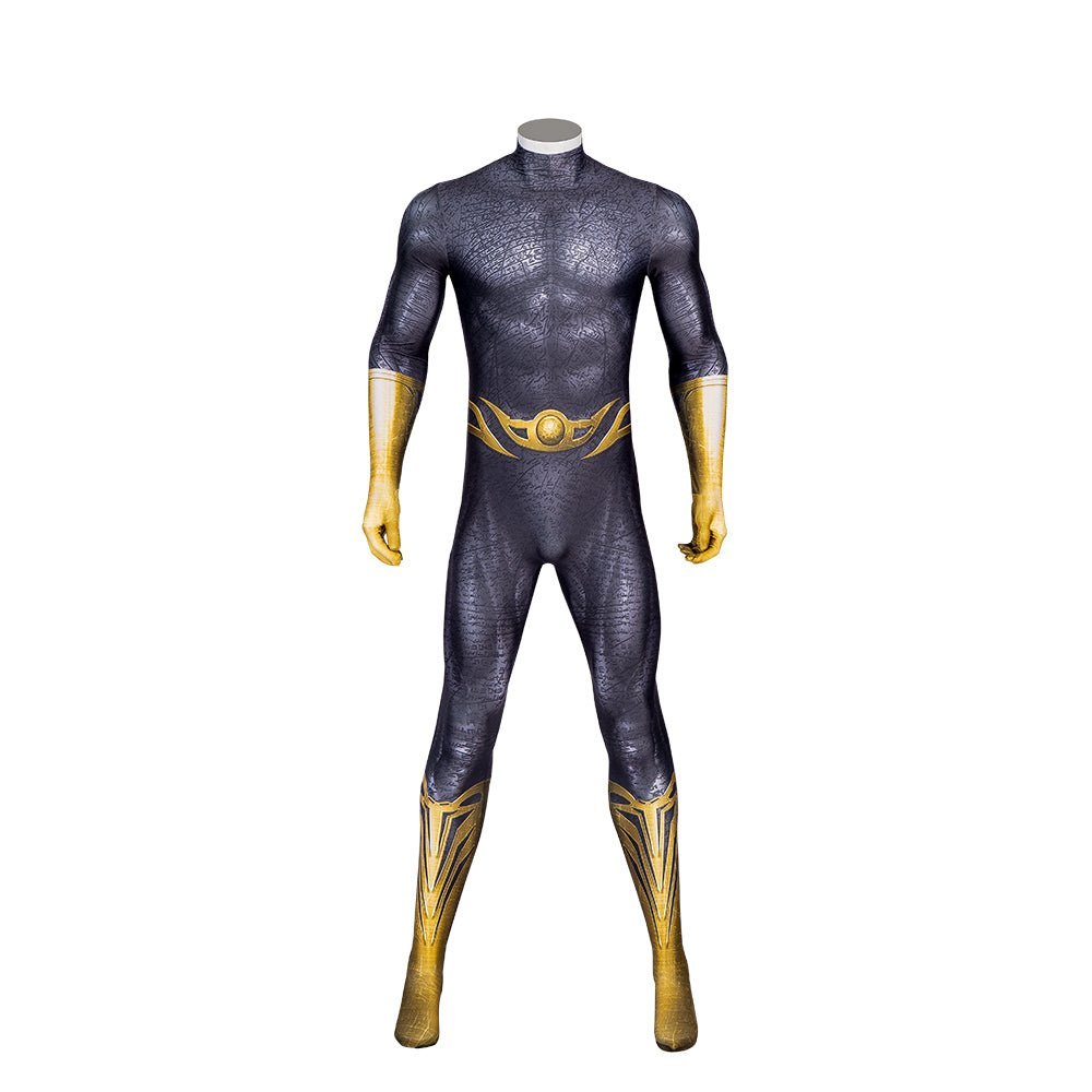 Black Adam Bodysuit Robe Mask Cosplay Costume Full Set Men Halloween Performance - Astricos