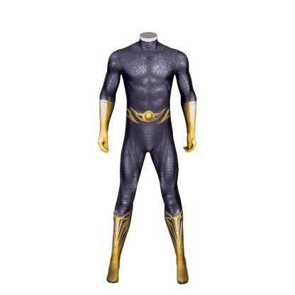 Black Adam Bodysuit Robe Mask Cosplay Costume Full Set Men Halloween Performance - Astricos