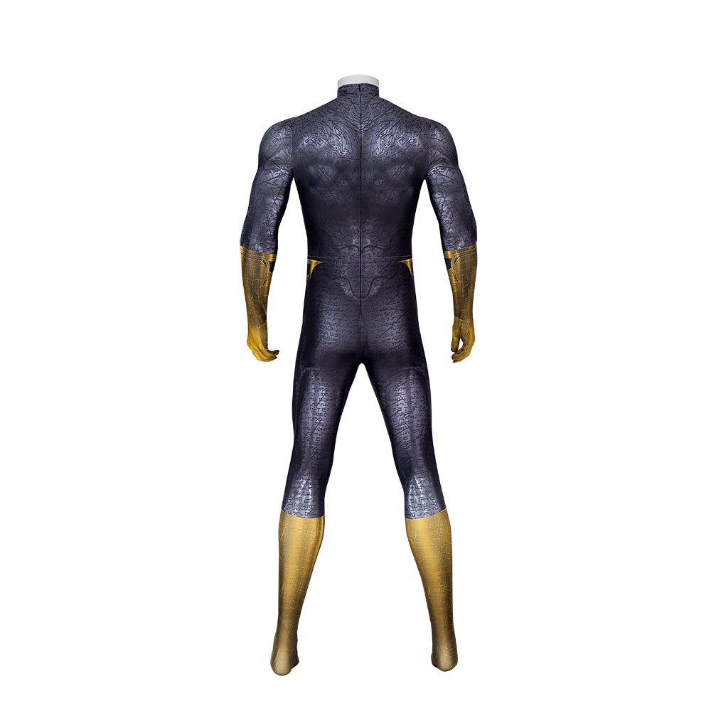 Black Adam Bodysuit Robe Mask Cosplay Costume Full Set Men Halloween Performance - Astricos