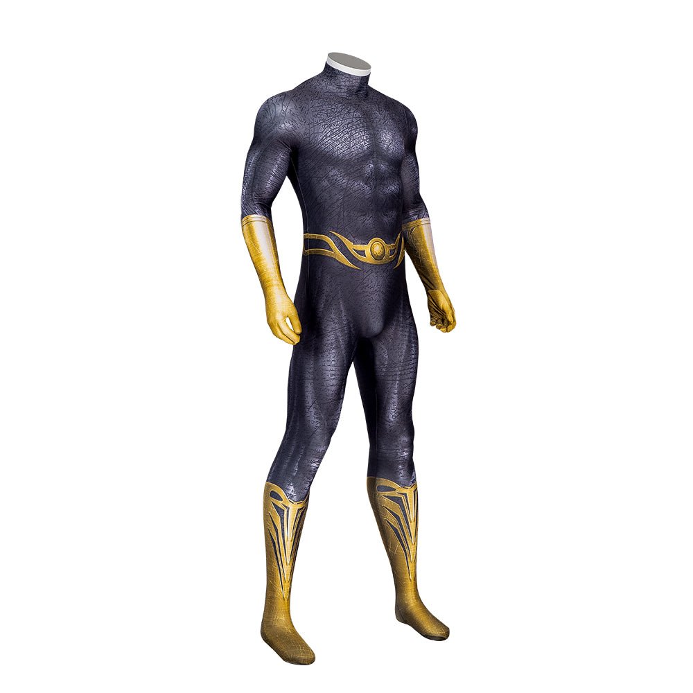 Black Adam Bodysuit Robe Mask Cosplay Costume Full Set Men Halloween Performance - Astricos