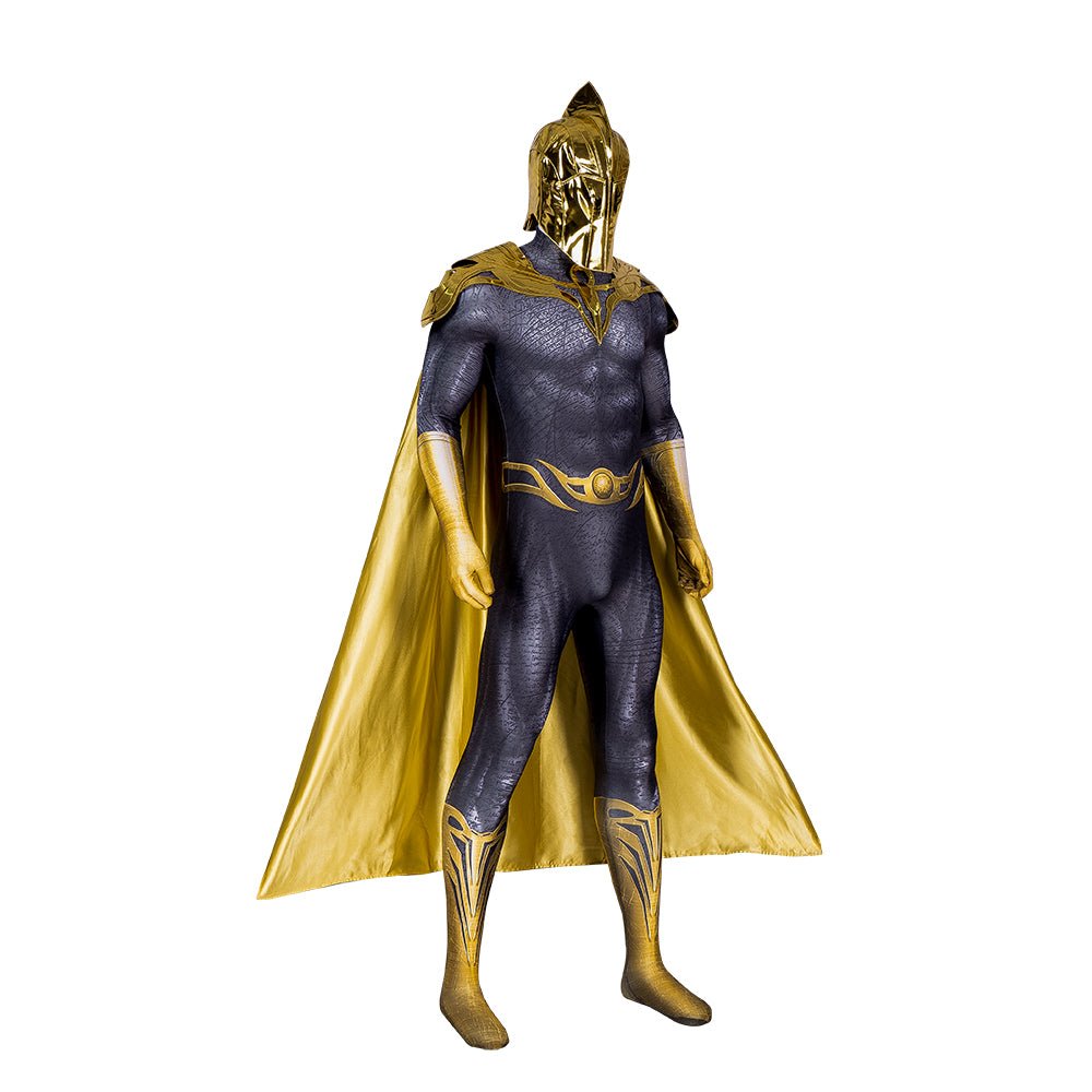 Black Adam Bodysuit Robe Mask Cosplay Costume Full Set Men Halloween Performance - Astricos