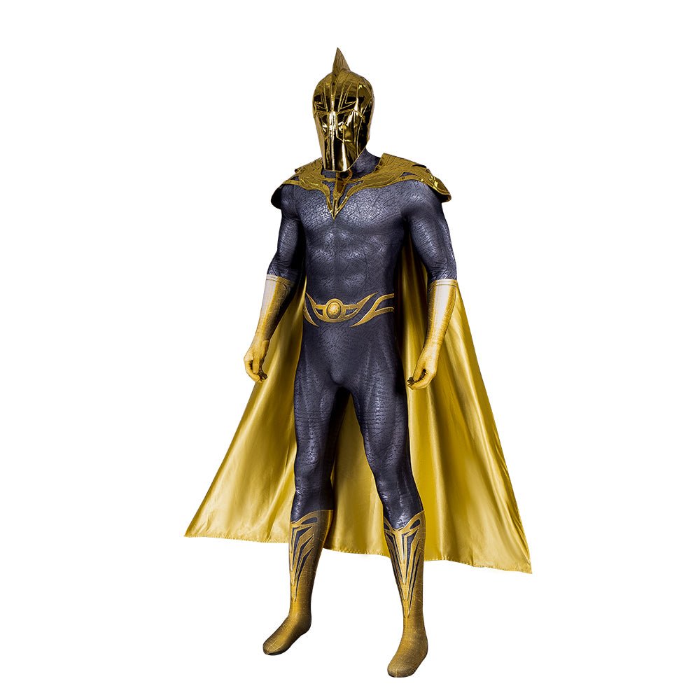 Black Adam Bodysuit Robe Mask Cosplay Costume Full Set Men Halloween Performance - Astricos