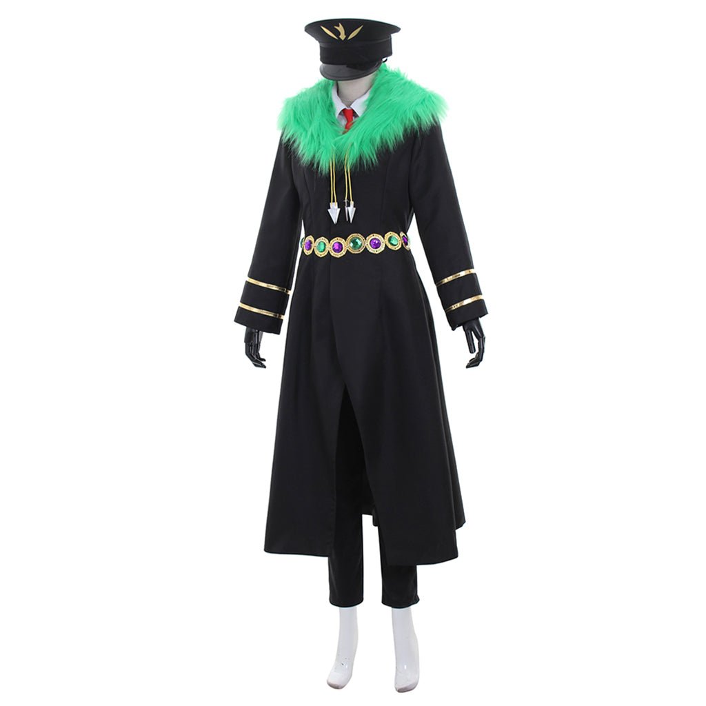 Black and White Moritatsu Three-Leaf Pheasant Cosplay Costume - Nanbaka Inspired-Astricos