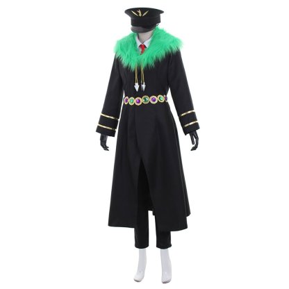 Black and White Moritatsu Three-Leaf Pheasant Cosplay Costume - Nanbaka Inspired-Astricos