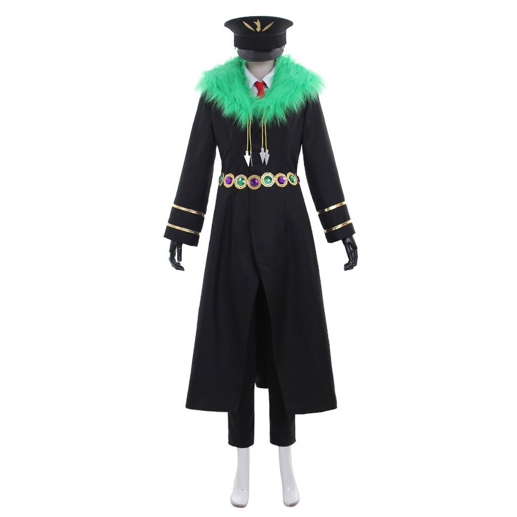 Black and White Moritatsu Three-Leaf Pheasant Cosplay Costume - Nanbaka Inspired-Astricos