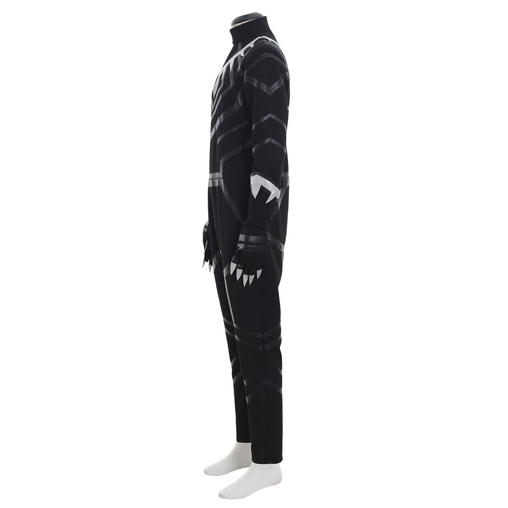 Black Panther Cosplay Costume - Full Outfit with Jumpsuit, Boots, Gloves & Mask-Astricos