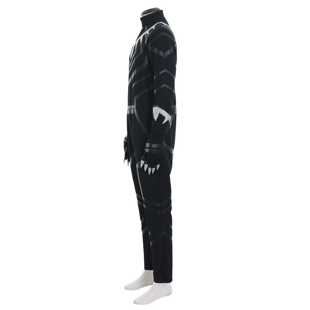 Black Panther Cosplay Costume - Full Outfit with Jumpsuit, Boots, Gloves & Mask-Astricos