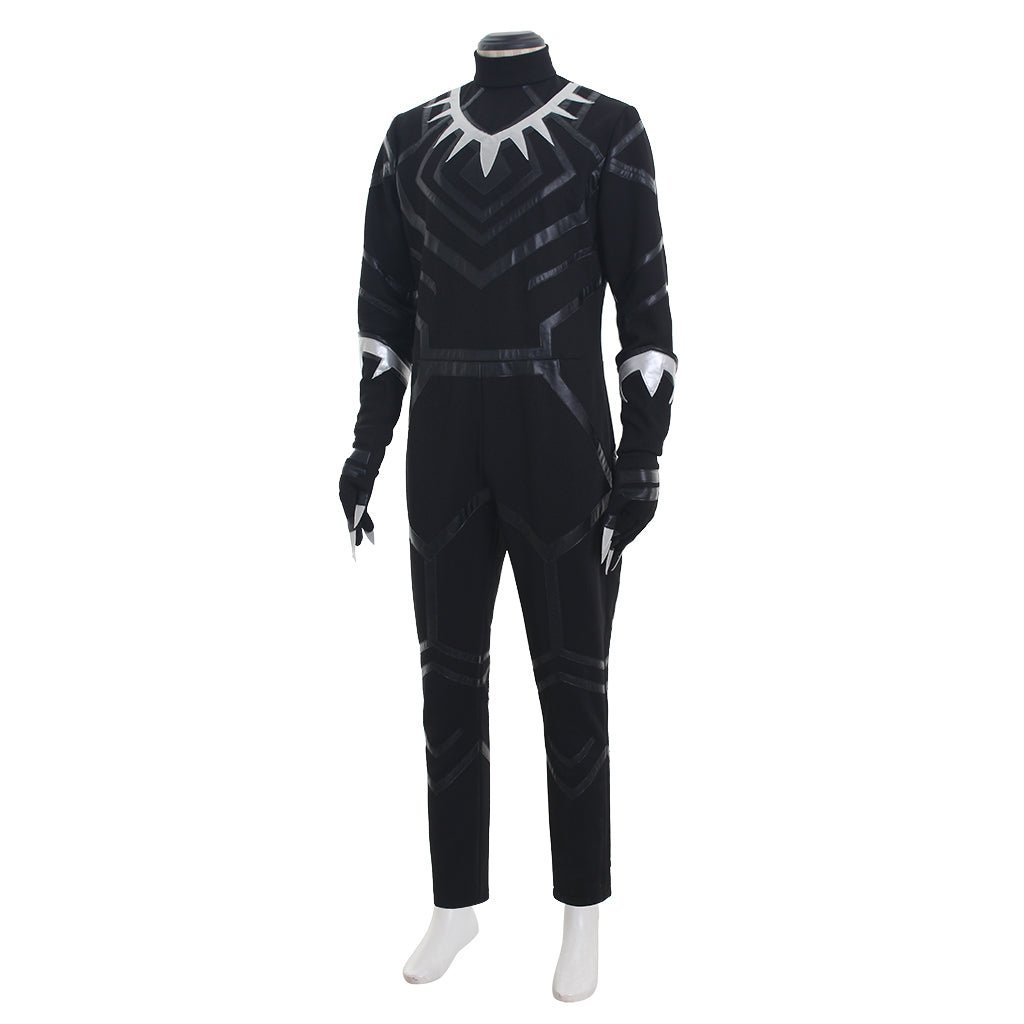 Black Panther Cosplay Costume - Full Outfit with Jumpsuit, Boots, Gloves & Mask-Astricos