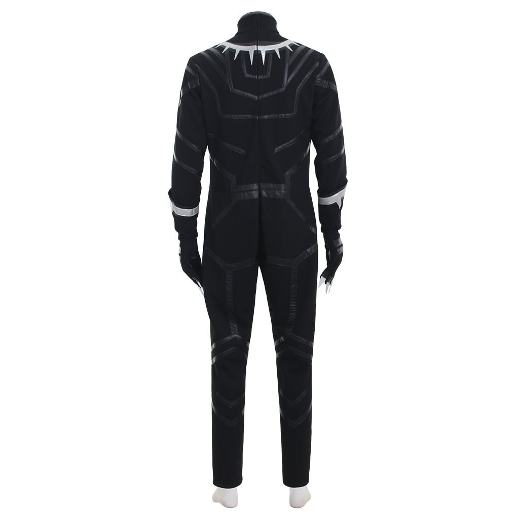 Black Panther Cosplay Costume - Full Outfit with Jumpsuit, Boots, Gloves & Mask-Astricos