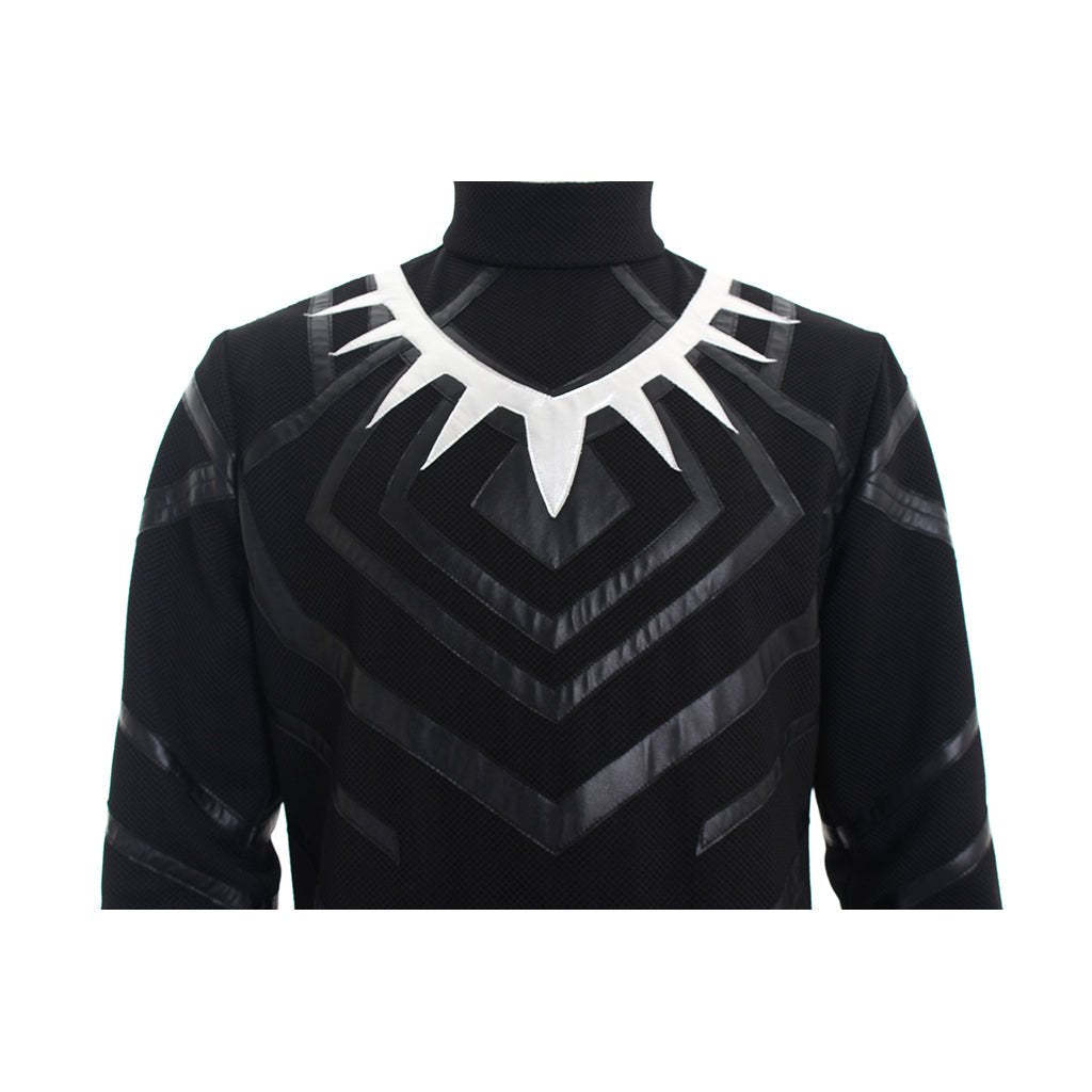 Black Panther Cosplay Costume - Full Outfit with Jumpsuit, Boots, Gloves & Mask-Astricos
