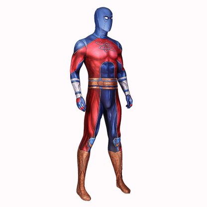 Black Teth Adam Atom Smasher Cosplay Costume Superhero Printing Halloween Outfits - Astricos